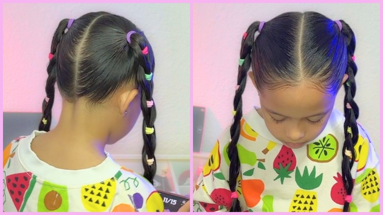 ❤️ PENTEADO LINDO COM MARIA CHIQUINHA: Como fazer um Penteado infantil fácil com xuxinhas
