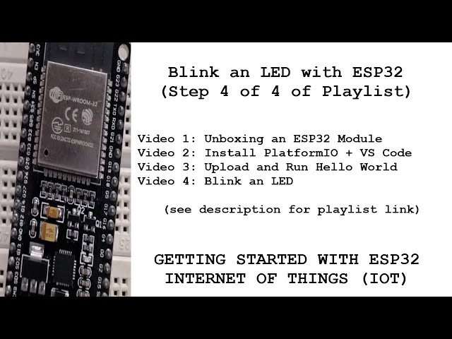 Using an ESP32-H2 to blink an LED 