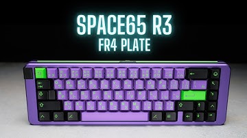 Space65 R3 Typing Test with FR4 Plate | Banana Split | GrayStudio