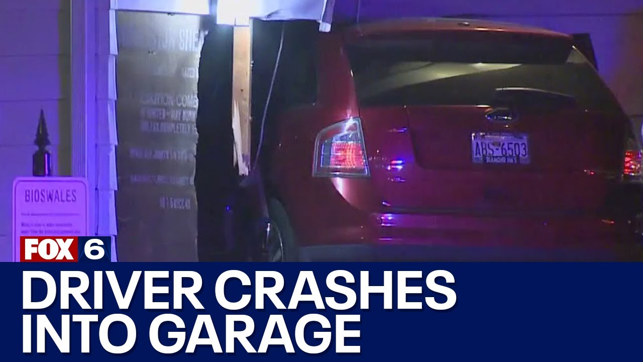 Milwaukee police chase; driver crashes into garage | FOX6 News ...