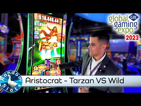 #G2E2023 Aristocrat   Tarzan VS Wild Slot Machine Preview