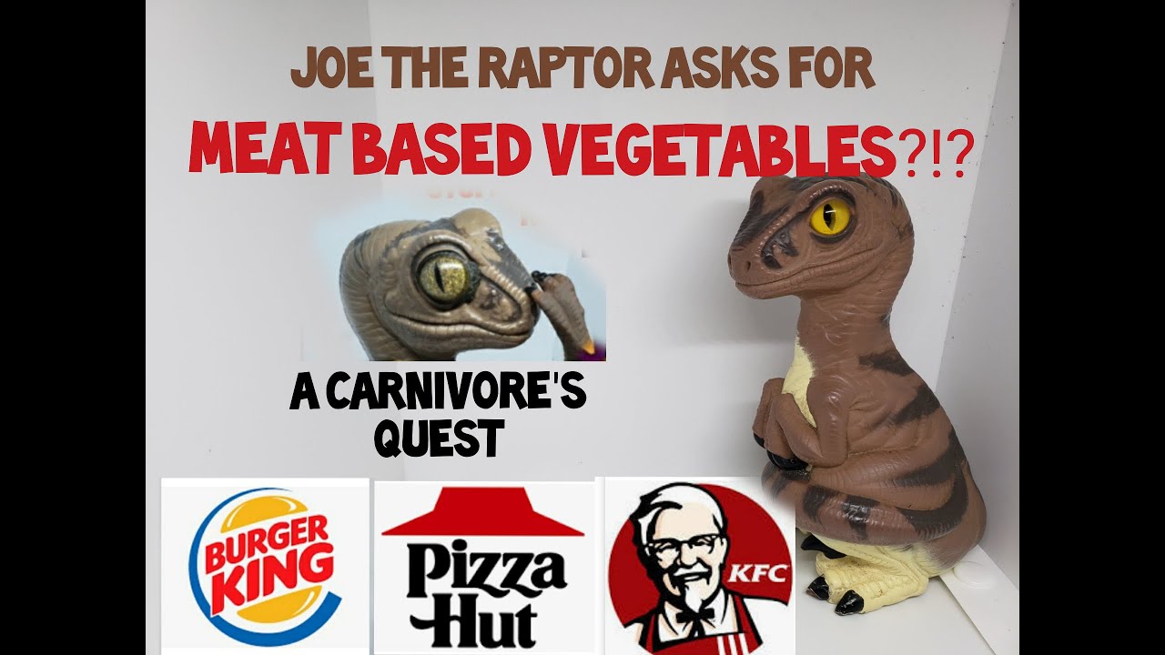 Dinosaurs Bob the Raptor & Joe ask Fast Food Restaurant for Meat Based Vegetables 