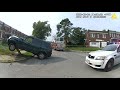 Fleeing felon knocks down light pole!