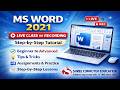 9. MS-Word: 🔷Insert Tab (Illustration Group - Shape..)