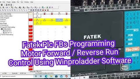 Fatek Plc FBs Programming Motor Forward / Reverse Run Control Using Winproladder Software
