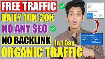 FREE Trick Blog Par Traffic Kaise Laye 2021 Daily 10K | How to increase Organic Traffic To Blog