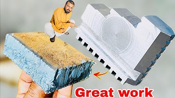Making a Heavy Duty Lathe Chuck Jaw From Solid Steel Plate | Step by Step Manual Machining