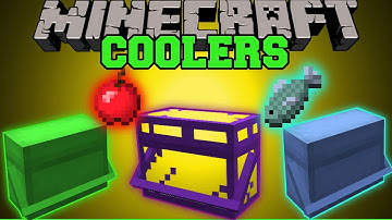 Minecraft: COOLERS (STORE & EAT FOOD AUTOMATICALLY) Mod Showcase