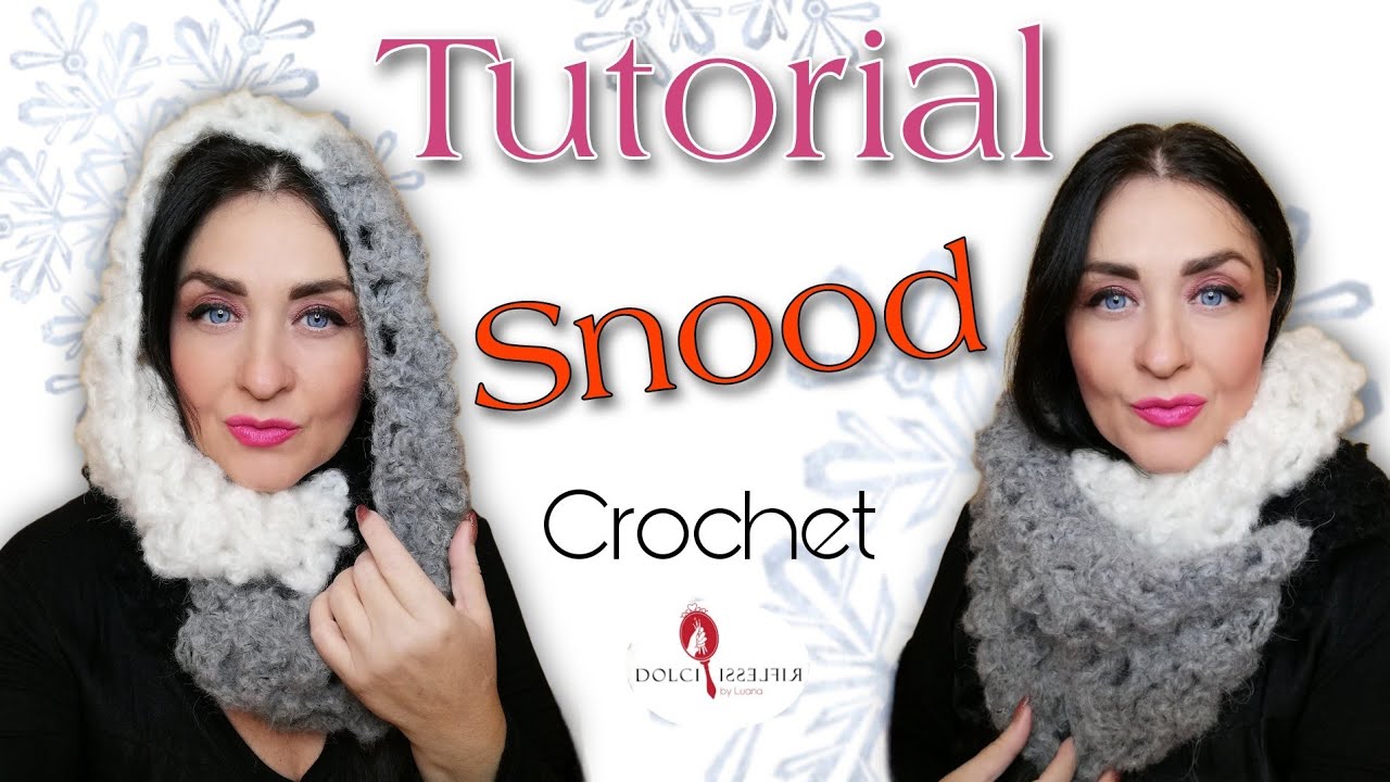 Tutorial Snood - Uncinetto sciarpa ad anello - YouTube