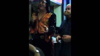 L A S Bar In Tenerife. Ken With Comedy Elvis