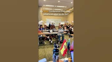 It’s MUN Conference Prep Day... what’s on your to-do list? 🤔 #shorts