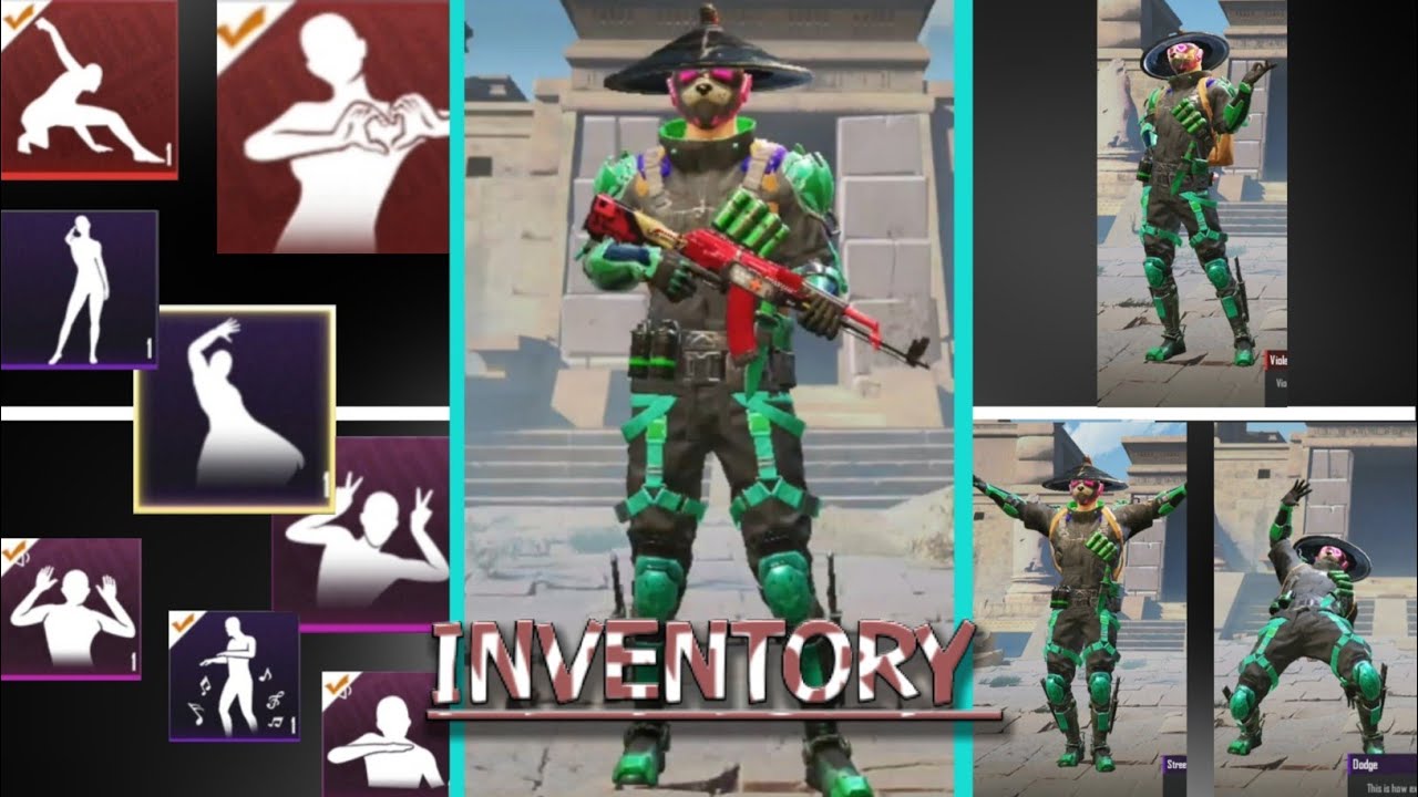 PUBG EMOTES | MY INVENTORY ❣️| S3 to S14 All Dance & Emotes | Before Ban