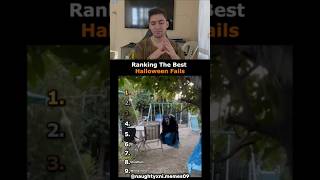 WRONG MOVE⁉️ 🎃💀 Ranking Best Halloween Fails #shorts #halloween #fails