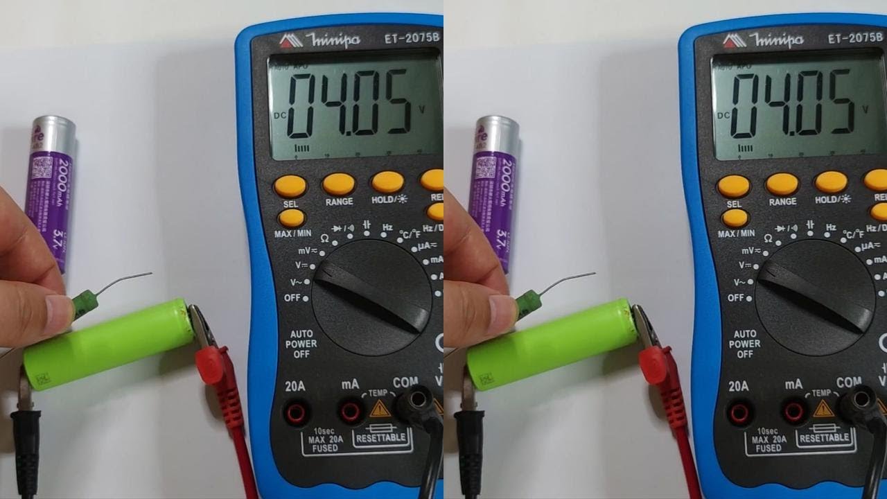 电池好不好得看内阻，教你一方法，用普通万用表准确测内阻