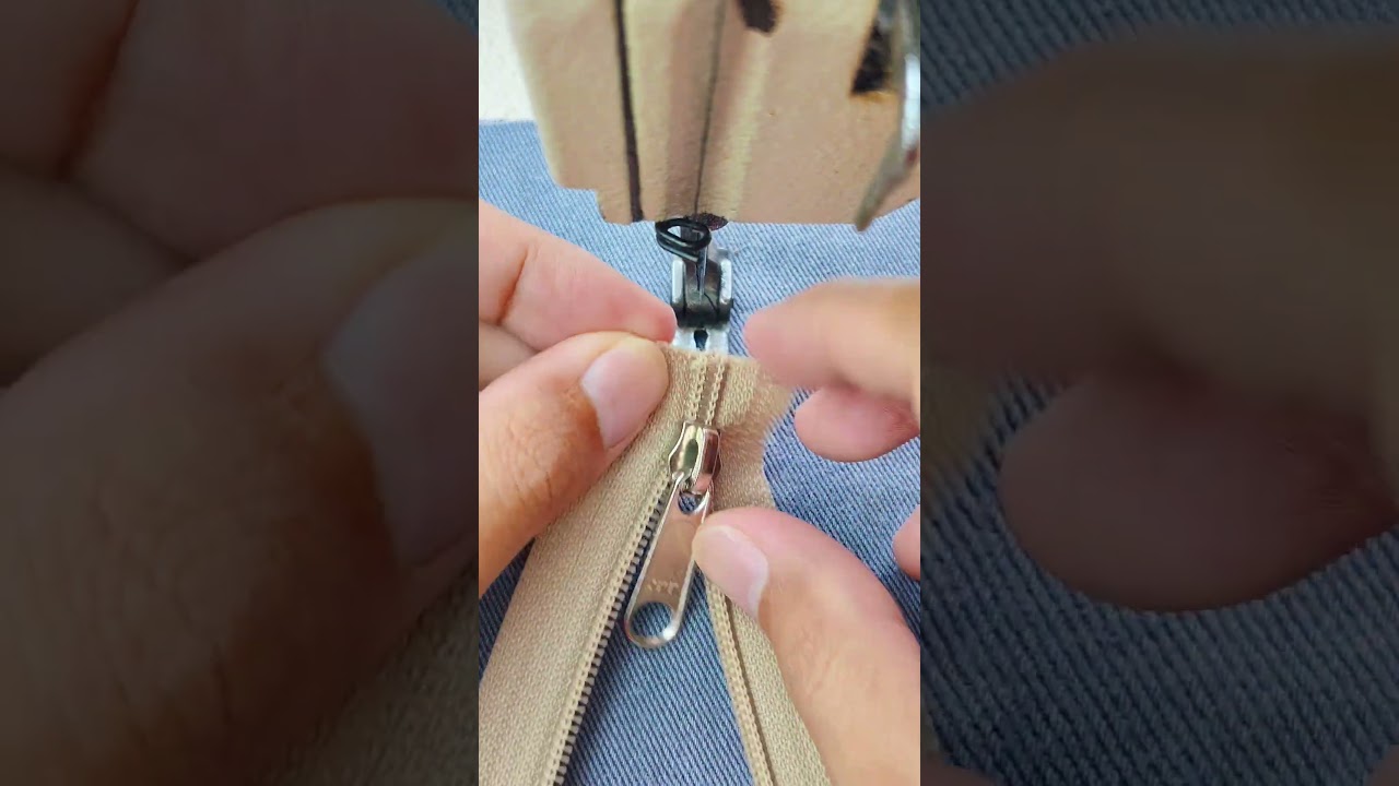 simple technique for inserting a zipper head #sewing