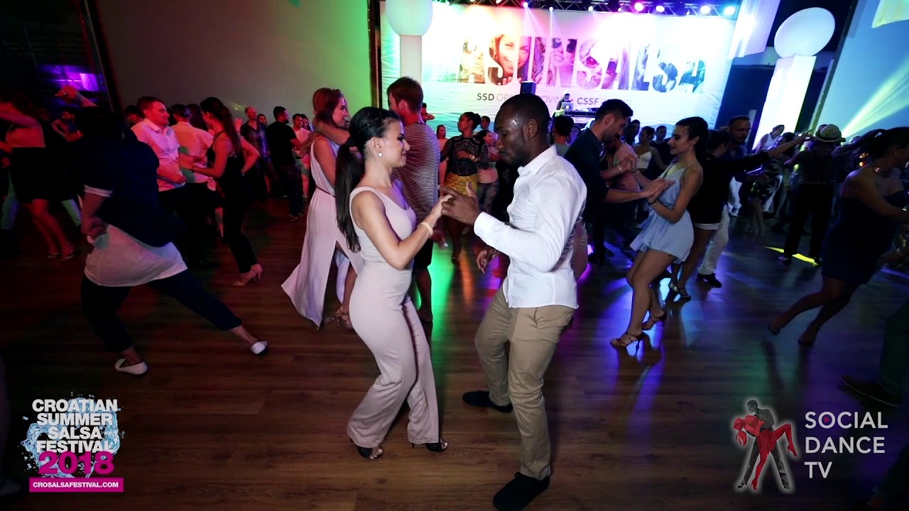 Juny & Myrto - Salsa social dancing | Croatian Summer Salsa Festival, Rovinj 2018 bachata dance