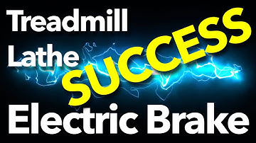 Adding an Electric Brake to a Treadmill Lathe Motor Upgrade ...SUCCESS!!!