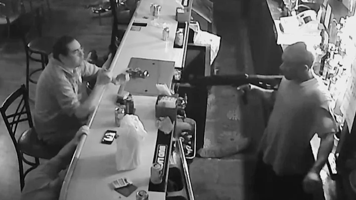 Worlds Chillest Man Sips Beer as Gunman Robs Bar