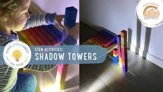 STEM Activity for Kids: Can you build a tower tall enough to touch the tape?