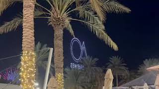 Drone light show at Al Habtoor Grand Marina Dubai 
