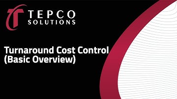 Primavera - Turnaround Cost Control: Video 1 (The Basic Overview)