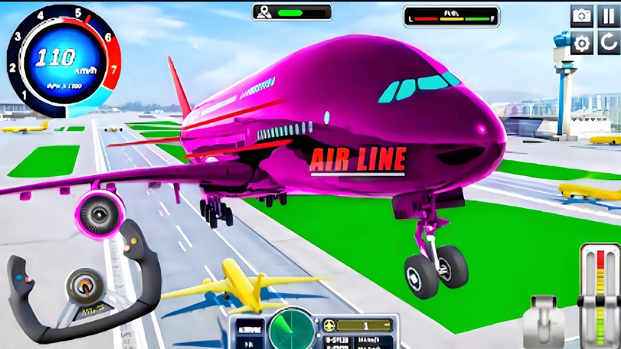 Flight Airplane City Pilot Simulator - Plane Boeing Emergency Landing - Android Gameplay