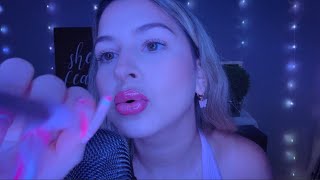 ASMR doing your makeup fast and aggressive but *no talking* INAUDIBLE WHISPERS only🙃🤫💖