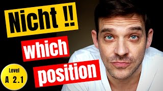 Position Of Nicht In German Sentences | What are the rules? | Nicht explained! | YourGermanTeacher