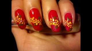 yellow nail flowers