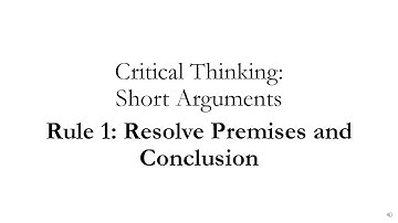 Short Arguments Rule 1