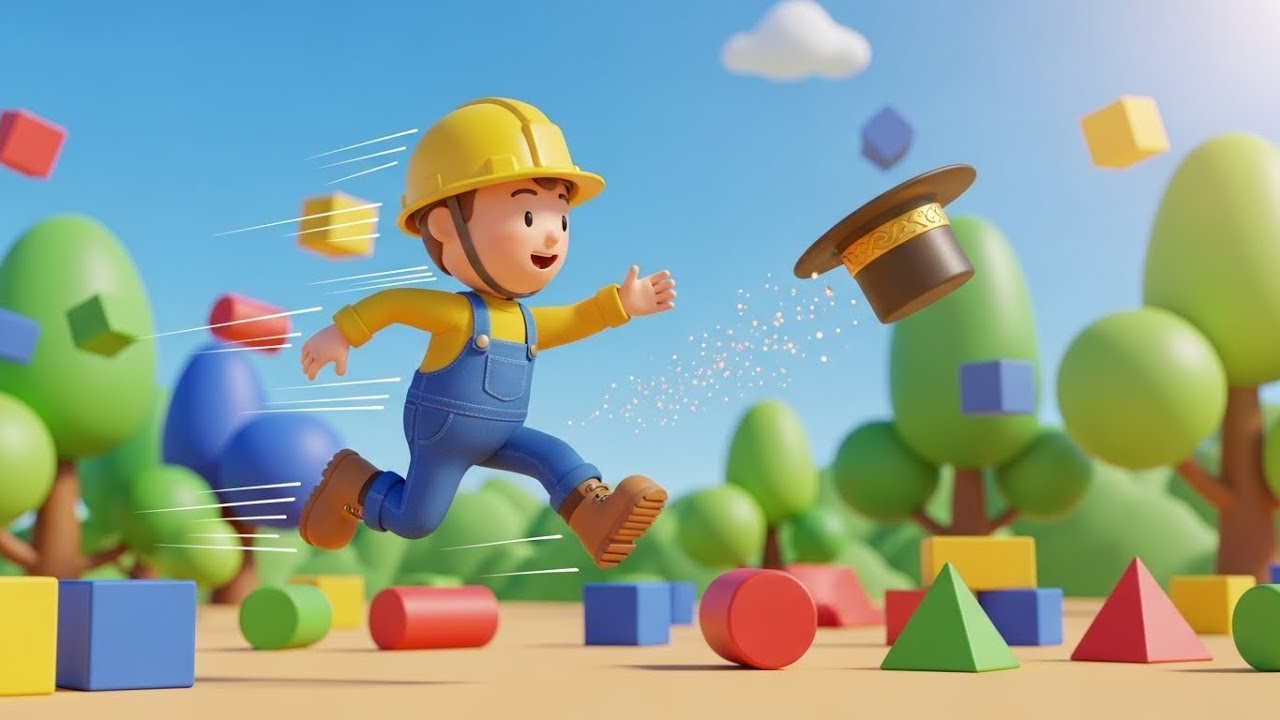 Roblox Tiny Builder Tripped on the Spinning Wheel | Kids Songs & Nursery Rhymes