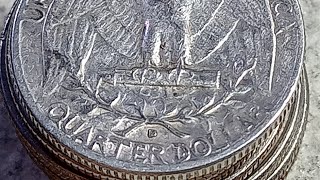 Silver Quarter found: 20 customer wrapped rolls. Not bad finding a silver in 20 rolls.