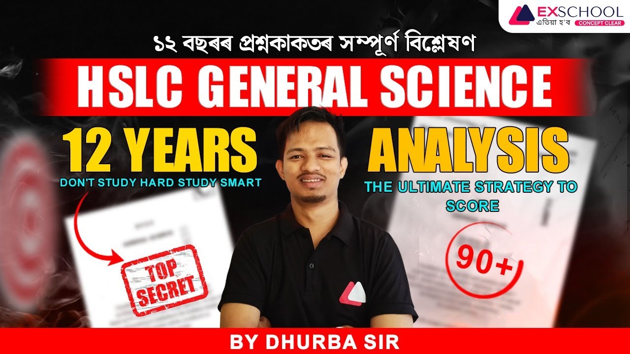 HSLC General Science | 12 Years Question Analysis | By DHURBA Sir | ExSchool