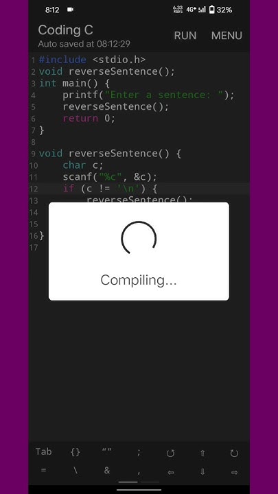 C Program to Reverse a Sentence Using Recursion #coding #programming ...