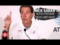 Nick Saban's heated press conference after 62-10 win over New Mexico State