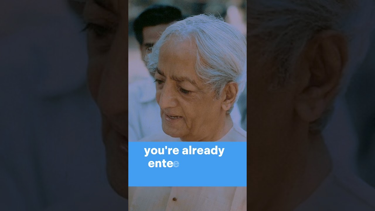 How To Be Authentic Self -   J Krishnamurti.  