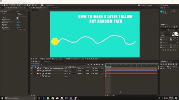 After Effects Tutorial | Following a Customized Path with Pen Tool