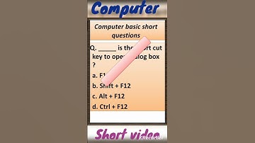 computer basic knowledge questions || computer quiz questions || #computers || #short || short video