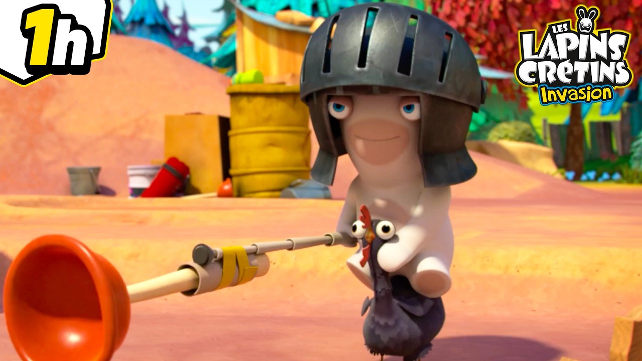 Qui Gardera l’Armure ? La Guerre Médiévale Commence ! | Les Lapins Crétins Invasion | Dessin animé