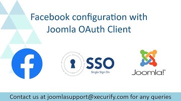 Facebook Login using Joomla OAuth Client | Facebook Single Sign-On (SSO) | Joomla OAuth Client