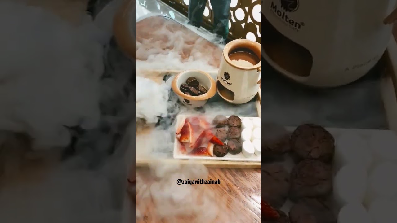 mind-blowing Chocolate fondue at molten chocolate cafe qatar| Zaiqawithzainab