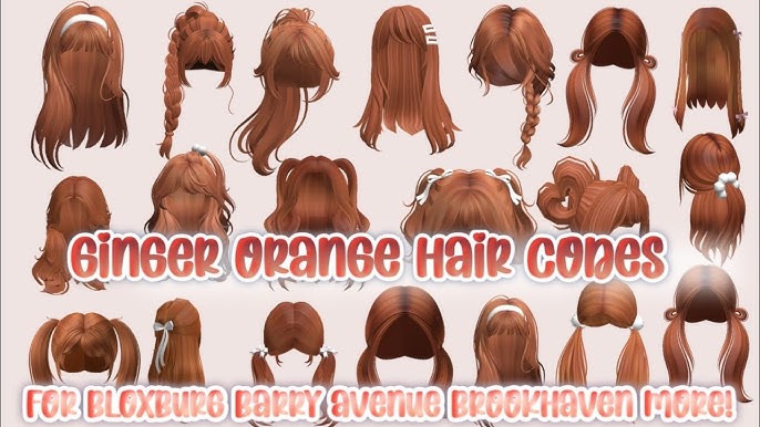 Elegant Half up Hair in Ginger and Blonde's Code & Price - RblxTrade