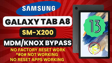 Samsung Galaxy Tab A8 (SM-X200) MDM Bypass || SM-X200 KNOX Security Remove | No Factory reset