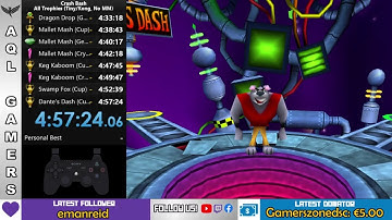 🔴[Speedrun All Trophies] Crash Bash with Kong (No MM) - 4:57:24