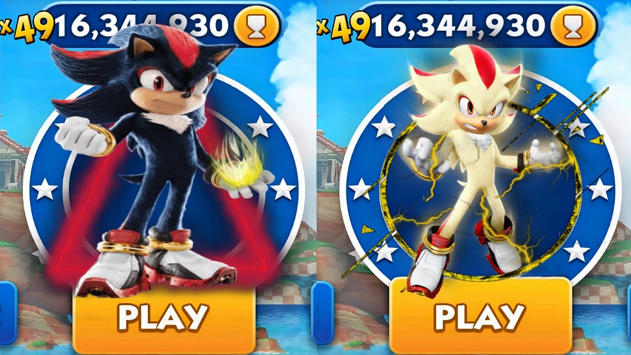 Sonic Dash - Movie Shadow Vs Movie Super Shadow _ Movie Sonic vs All ...