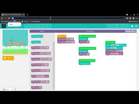How to make a flappy bird game in code.org (Easy)