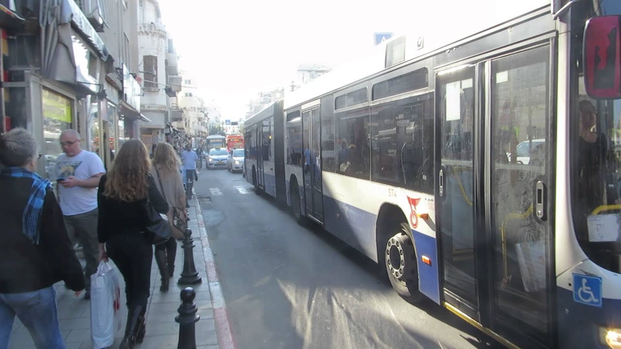 Endless traffic jam on King George st. (Tel Aviv Israel Center) on Friday afternoon