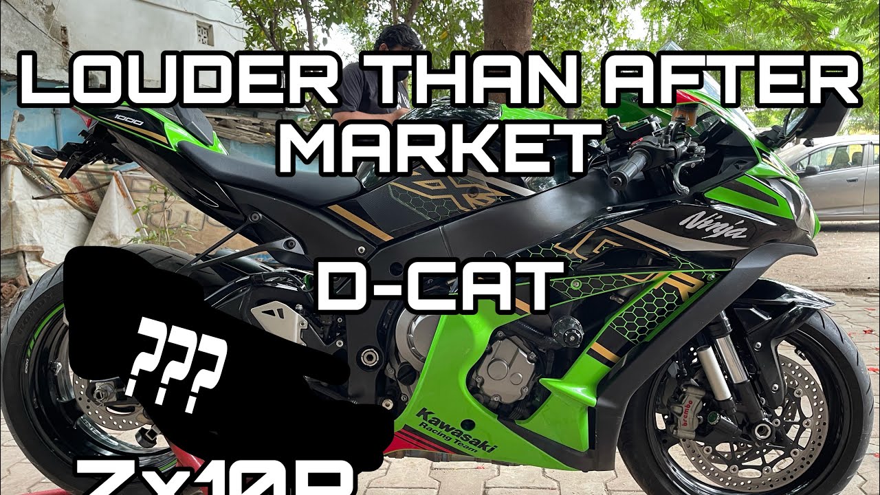 D-CAT ON MY ZX10R | LOUD STOCK EXHAUST | LOUDER THAN AFTER MARKET????