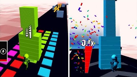 STACK COLORS! Gameplay All Levels Walkthrough iOS, Android New 3d Stack Colours Game Level 23