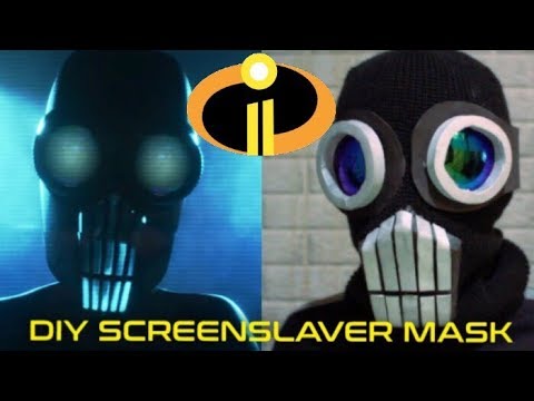 2 video make from 1 YouTube 2! Incredibles ScreenSlaver's Mask  (DIY) From Make